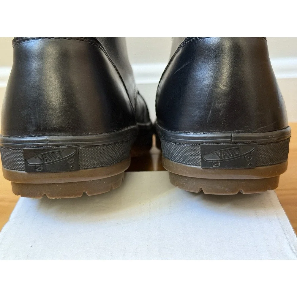 Vans Vault Taka Hayashi Black Oxford Toe Cap LX Horween Men's Lace‎ Up Sz 11.5